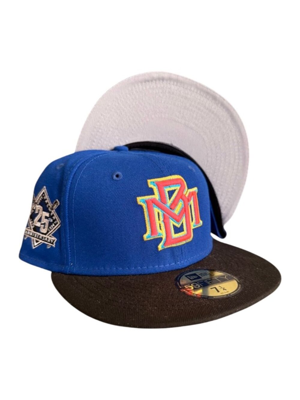 New Era Milwaukee Brewers 59FIFTY Fitted Hat Cap 25 Year Anniversary Patch